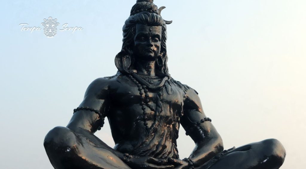 shiva sentado en su trono