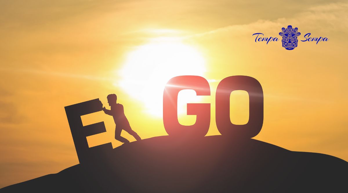 un horizonte con las letras de ego dibujadas