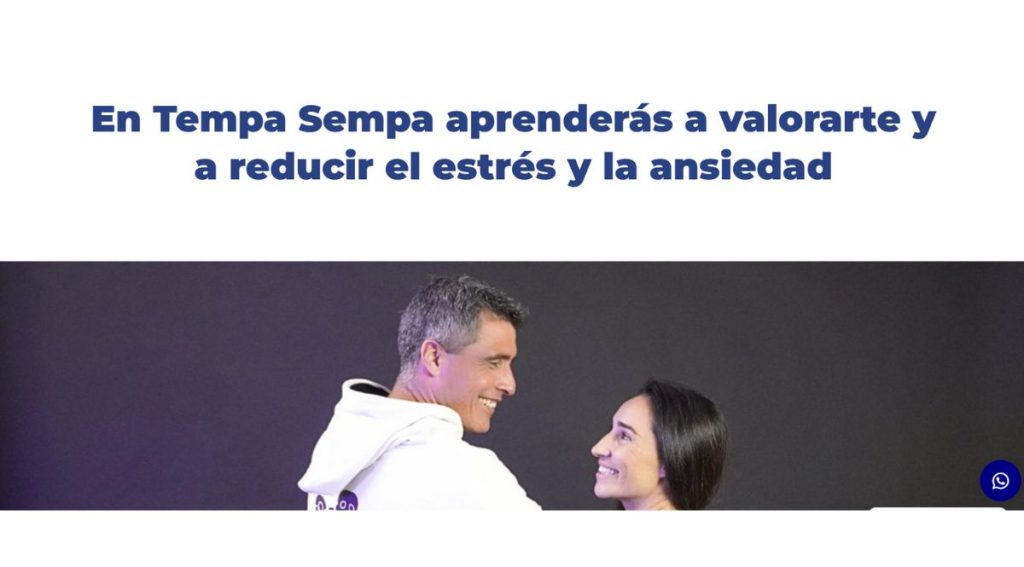 la página de inicio de tempa sempa