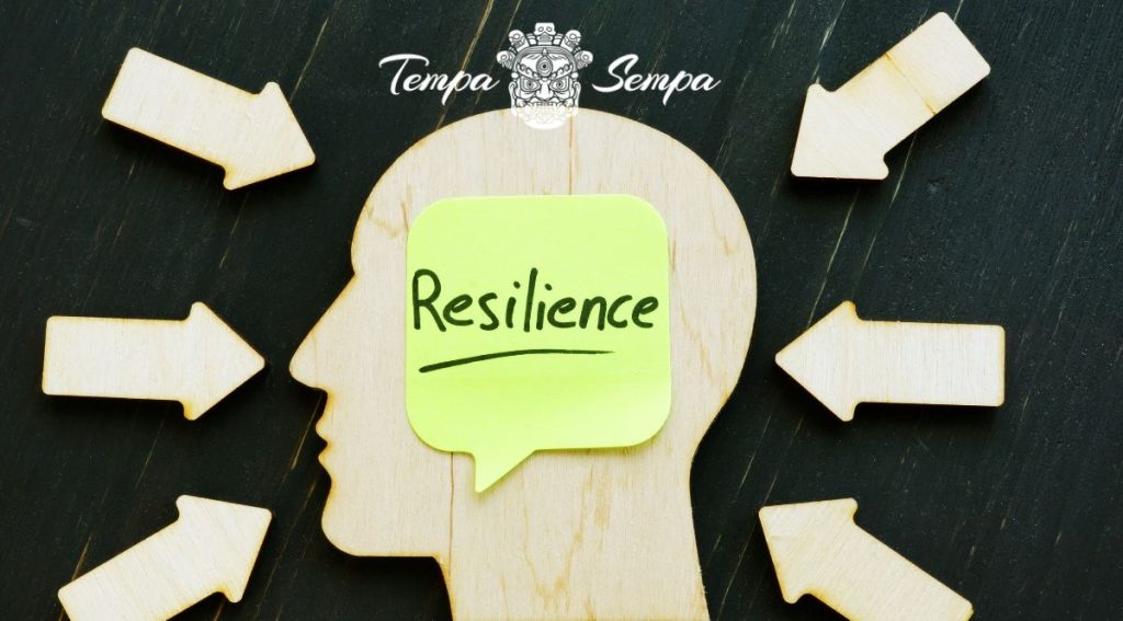 cartel dibujado con la palbra resiliencia
