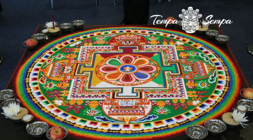 Un mándala tibetano como símbolo de la impermanencia