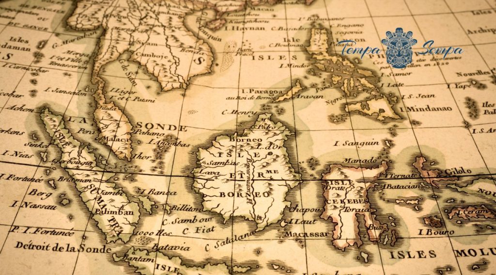un mapa del sudeste asiático