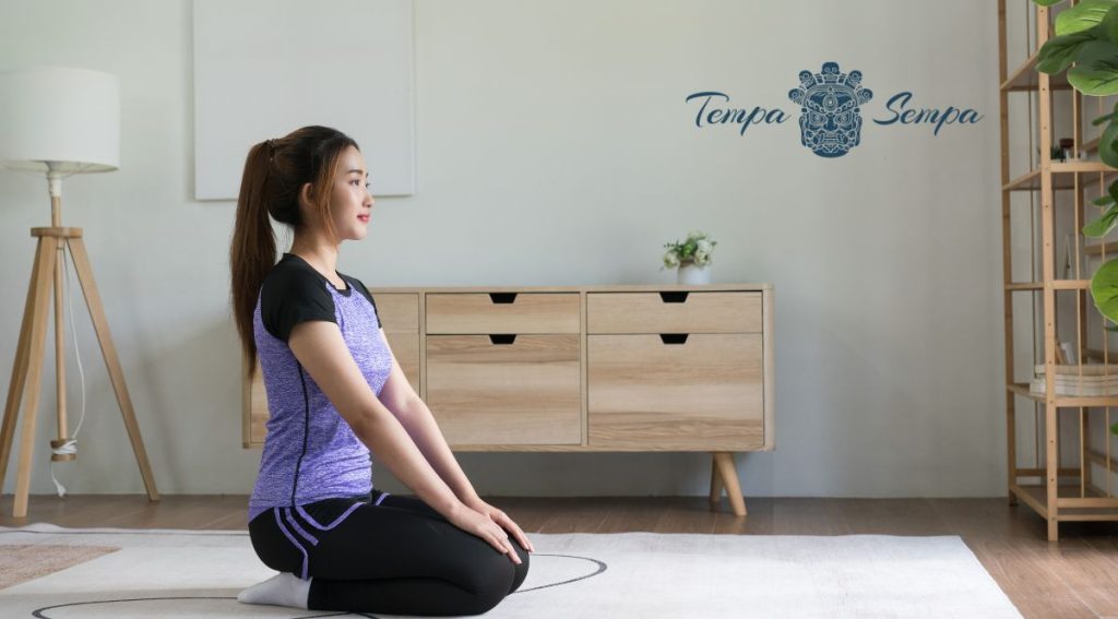 típica postura japonesa de sentarse